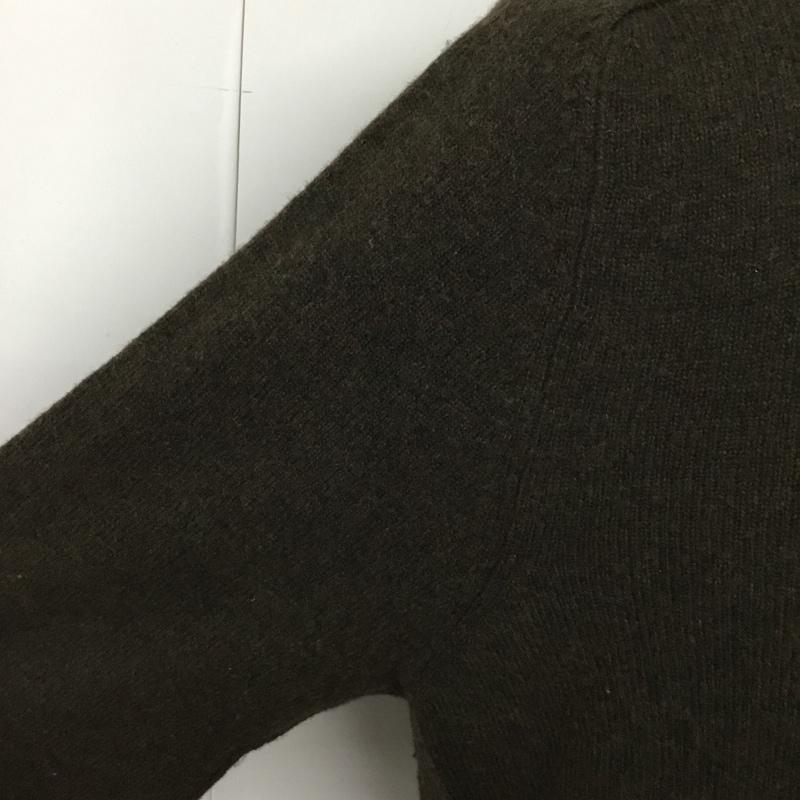 ザラ ZARA ニット、セーター 長袖 0693 404 500 クルーネック XL 無地 カーキ / カーキ / メンズ USED 古着 中古 10107032