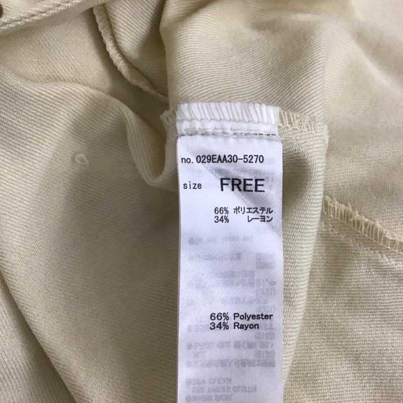 マウジー MOUSSY シャツ、ブラウス 長袖 029EAA30-5270 Vネック FREE 無地 アイボリー / アイボリー / レディース USED 古着 中古 10108232