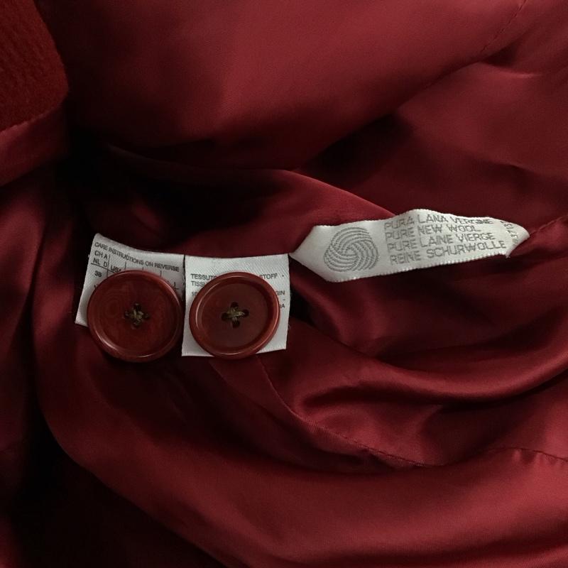 マックスマーラ MaxMara コート コート一般 ロングコート ロングジャケット カラージャケット アウター 90s 42 無地 赤 / レッド / レディース USED 古着 中古 10119476