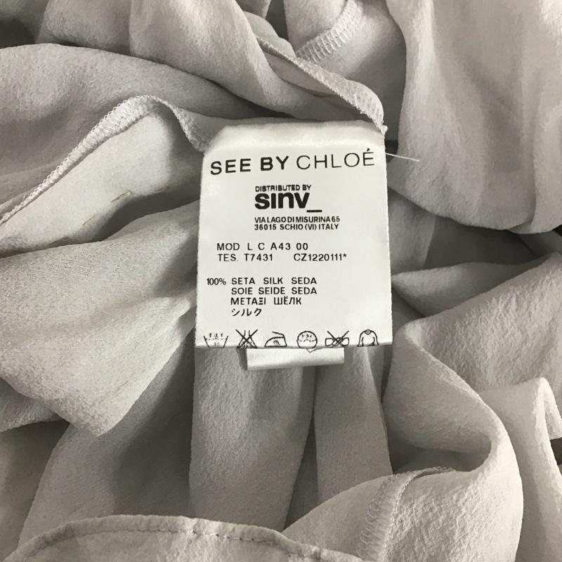 シーバイクロエ SEE BY CHLOE カットソー 長袖 38 無地 灰 / グレー / レディース USED 古着 中古 10144028