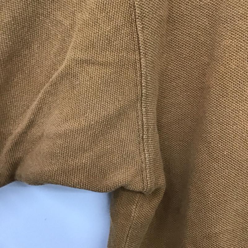カルバン・クライン Calvin Klein ポロシャツ 半袖 半袖ポロシャツ 半袖カットソー カラーシャツ L ロゴ、文字 茶 / ブラウン / メンズ USED 古着 中古 10131112
