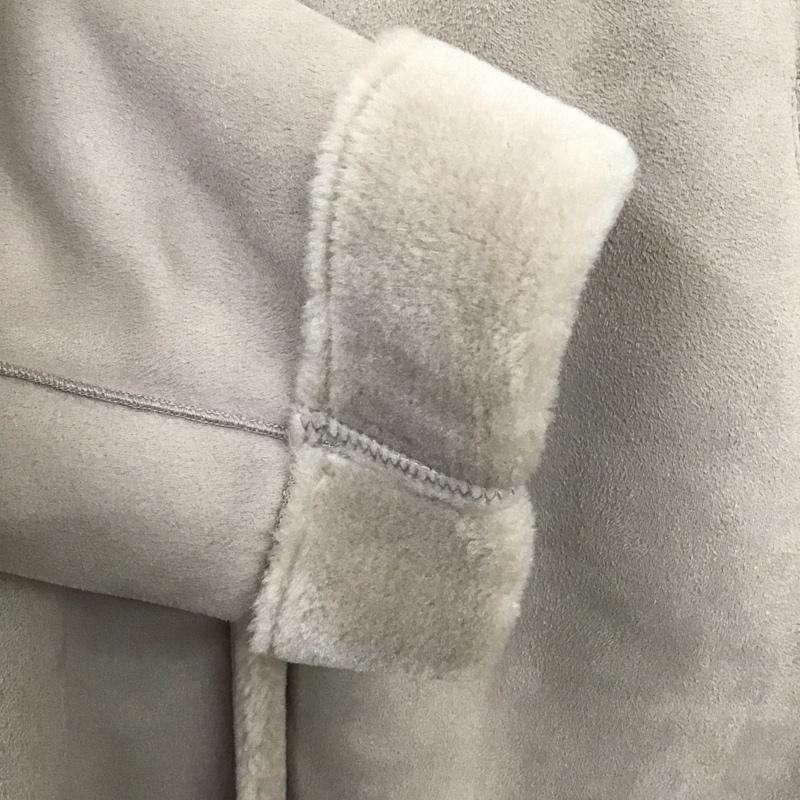 ユニクロ UNIQLO コート コート一般 212-409857 ムートンタッチフーデットコート ロングコート XL 無地 ベージュ / ベージュ / レディース USED 古着 中古 10132643