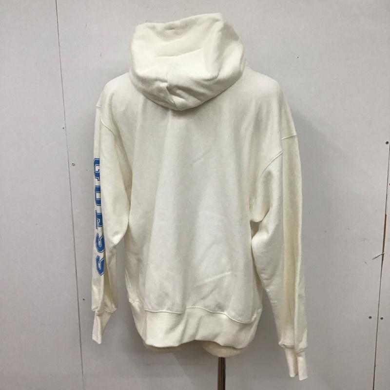 ゲス Guess パーカー 長袖 長袖パーカー フード付きパーカー プリントスウェット トレーナー L プリント 白 / ホワイト / メンズ USED 古着 中古 10114691