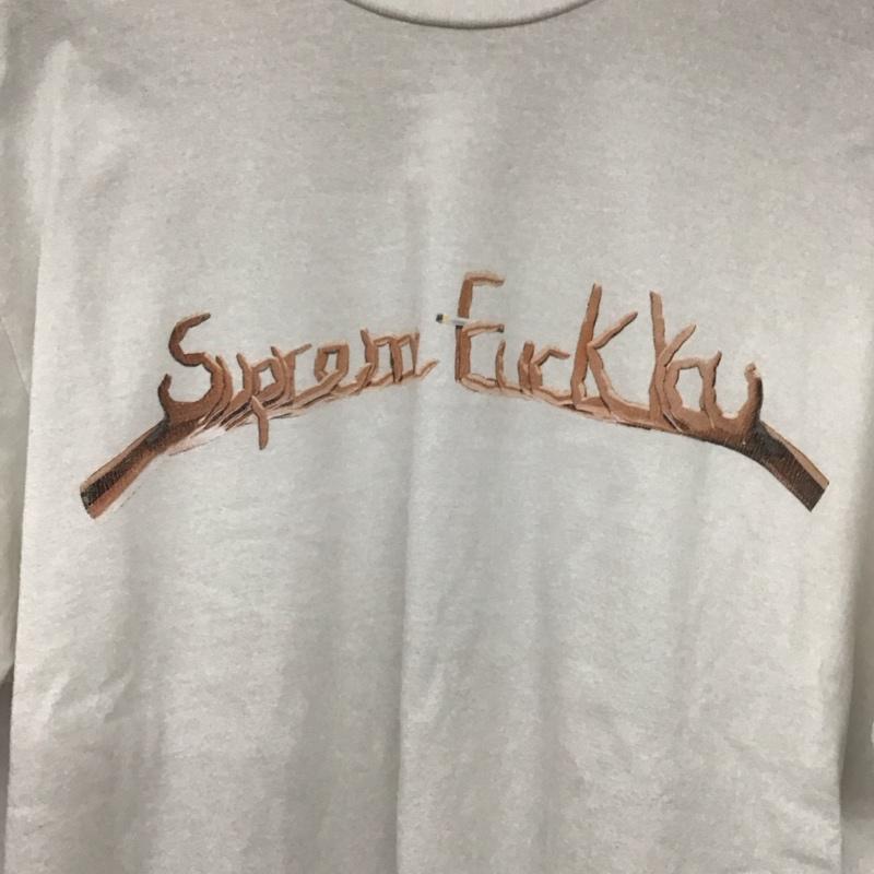 シュプリーム Supreme Tシャツ 半袖 FW18 FuckYouTシャツ プリントTシャツ L プリント 白 / ホワイト / メンズ USED 古着 中古 10129621