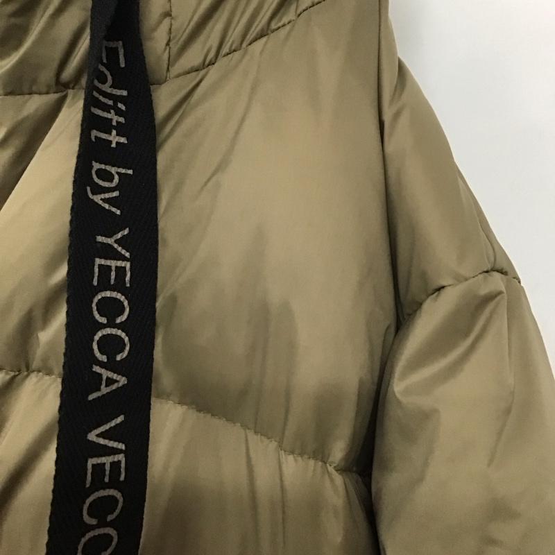 イェッカヴェッカ YECCA VECCA ジャケット、上着 ダウンジャケット 7B14L0Z0200 グリーンダウンZIPフーディー FREE 無地 キャメル / キャメル / レディース USED 古着 中古 10131873