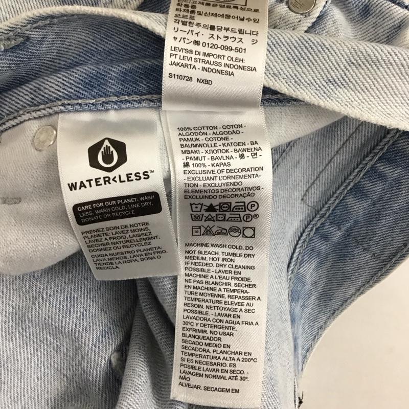 リーバイス Levi s パンツ デニム、ジーンズ 34インチ 無地 水色 / ライトブルー /  メンズ USED 古着 中古 10128333