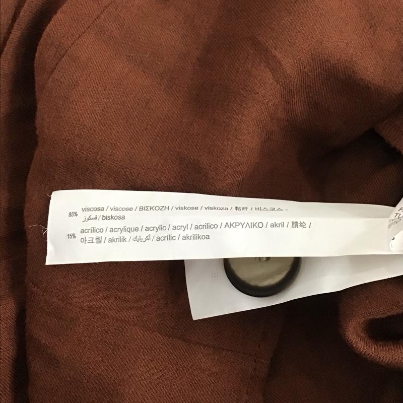 ザラ ZARA ジャケット、上着 ジャケット、ブレザー 7385/204/658 テーラードジャケット M 無地 茶 / ブラウン / レディース USED 古着 中古 10131030