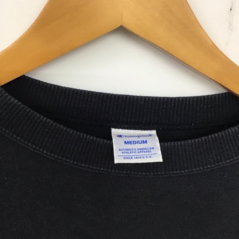 チャンピオン Champion トレーナー 長袖 c3-c024 クルースウェット 長袖トレーナー M ロゴ、文字 紺 / ネイビー / メンズ USED 古着 中古 10136607