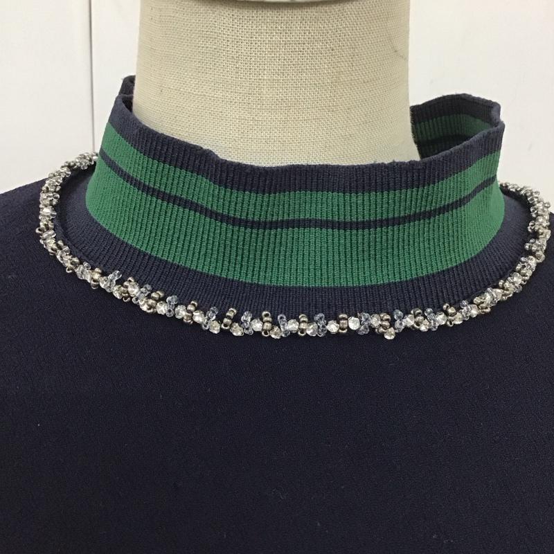 ザラ ZARA カットソー 長袖 S 無地 紺 / ネイビー /  レディース USED 古着 中古 10110294