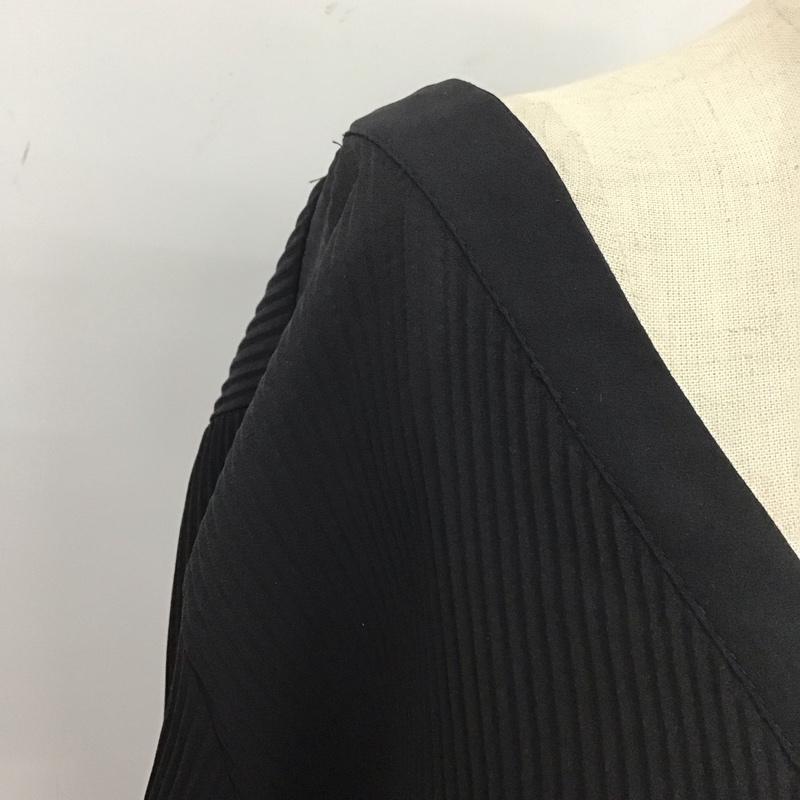 ザラ ZARA シャツ、ブラウス 長袖 L 無地 黒 / ブラック / レディース USED 古着 中古 10109358