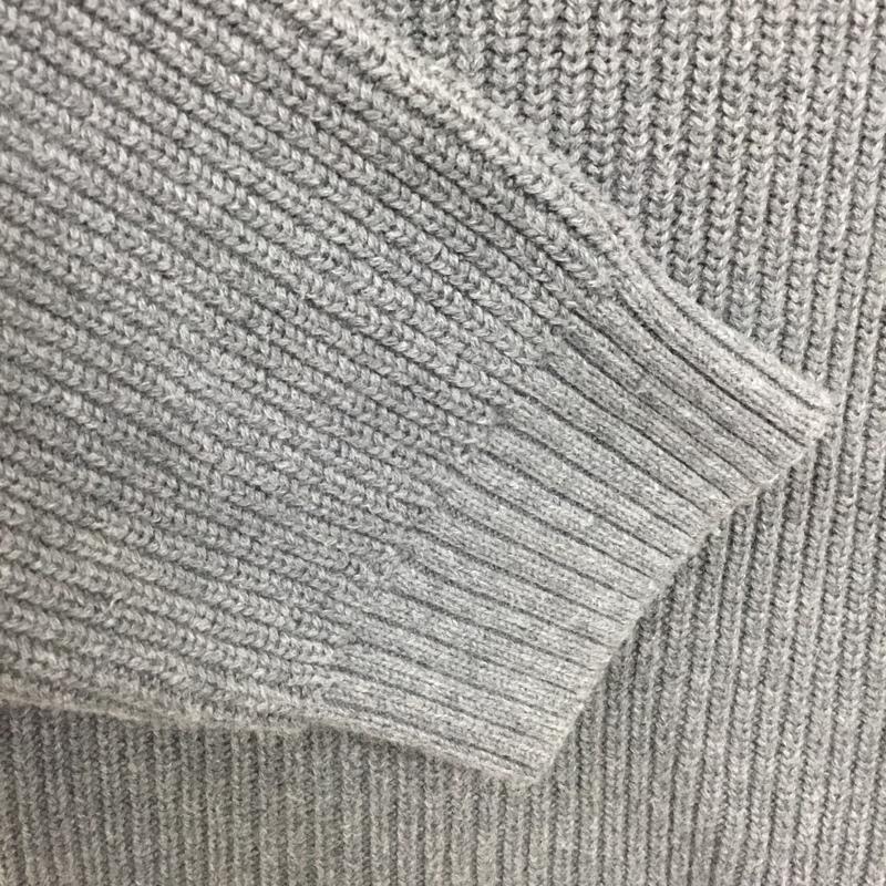 ザラ ZARA ニット、セーター 長袖 1775 401 803 クルーネック ラグランスリーブ XL 無地 灰 / グレー / メンズ USED 古着 中古 10107033