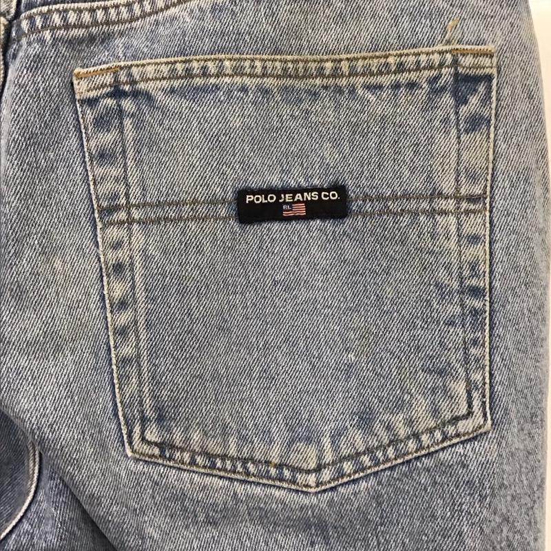 ポロジーンズカンパニー POLO JEANS COMPANY パンツ デニム、ジーンズ デニムパンツ ワイドパンツ カジュアルパンツ 32インチ 無地 インディゴ / インディゴ / メンズ USED 古着 中古 10132607