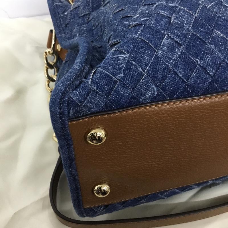 マイケルコース MICHAEL KORS トートバッグ トートバッグ デニム ショルダー 無地 インディゴ / インディゴ / X 金 / ゴールド / レディース USED 古着 中古 10128844