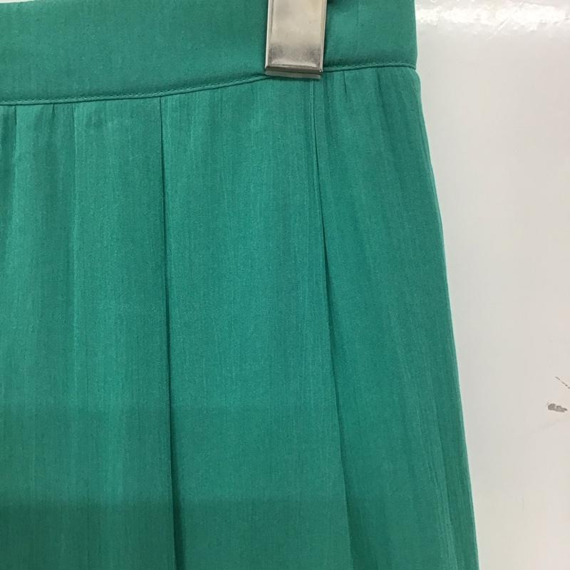 ニコアンド niko and... スカート ロングスカート L 無地 緑 / グリーン / レディース USED 古着 中古 10139364