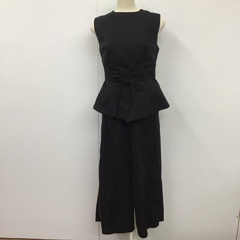 ミラオーウェン Mila Owen セットアップ セットアップ 09WF0182010 パンツ ノースリーブ 1 無地 黒 / ブラック / レディース USED 古着 中古 10133312