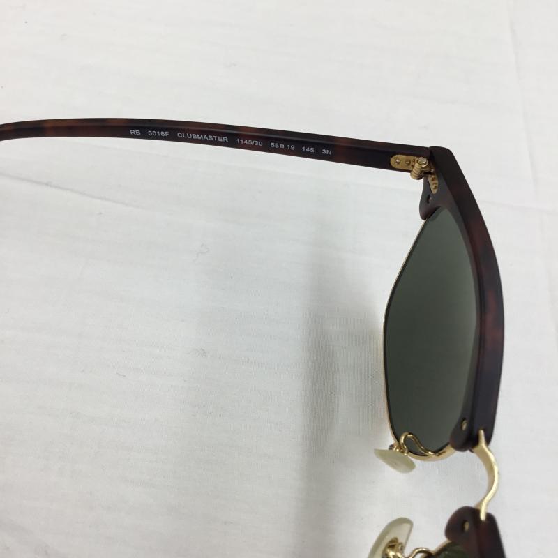 レイバン Ray-Ban めがね・サングラス サングラス RB3016F CLUBMASTER CLASSIC FREE 茶 / ブラウン / X 金 / ゴールド / メンズ USED 古着 中古 10138992