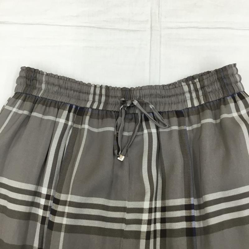 グローバルワーク GLOBAL WORK スカート ロングスカート S チェック 茶 / ブラウン / レディース USED 古着 中古 10138074