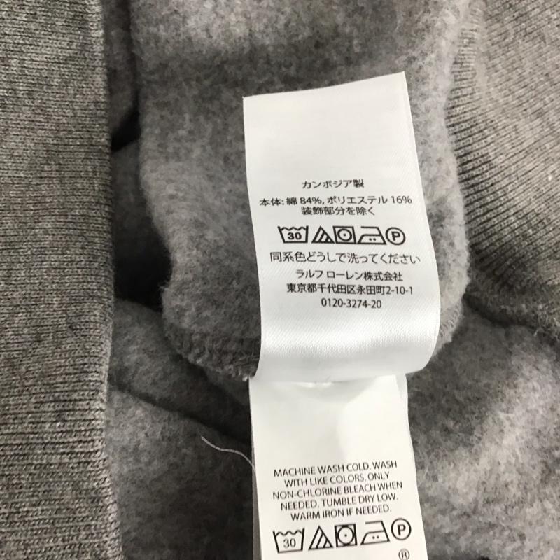 ポロラルフローレン POLO RALPH LAUREN トレーナー 長袖 長袖トレーナー スウェット クルーネック プルオーバー M ロゴ、文字 灰 / グレー / レディース USED 古着 中古 10138833