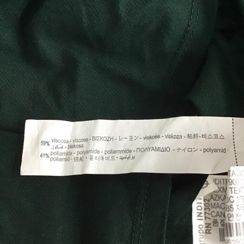 ザラ ZARA カットソー 長袖 長袖カットソー 無地カットソー ショート丈 S 無地 緑 / グリーン / レディース USED 古着 中古 10129728