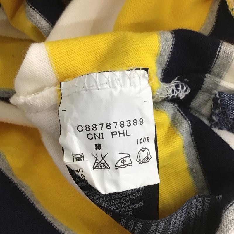 トミーヒルフィガー TOMMY HILFIGER ポロシャツ 半袖 S ボーダー柄 マルチカラー / マルチカラー / メンズ USED 古着 中古 10111222