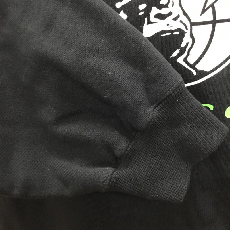エクストララージ XLARGE トレーナー 長袖 101214012007 Records Crew Neck Sweat スウェット XL ロゴ、文字 黒 / ブラック /  メンズ USED 古着 中古 10121017