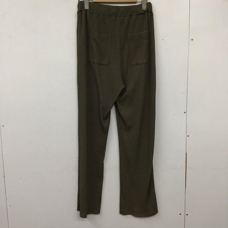ローリーズファーム LOWRYS FARM ボトムス ボトムス リブパンツ FREE 無地 カーキ / カーキ / レディース USED 古着 中古 10137208
