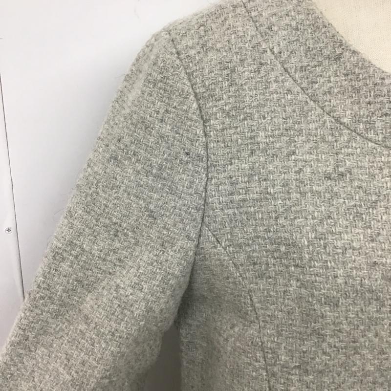 ナチュラルビューティーベーシック NATURAL BEAUTY BASIC コート コート一般 S 無地 灰 / グレー / レディース USED 古着 中古 10105704