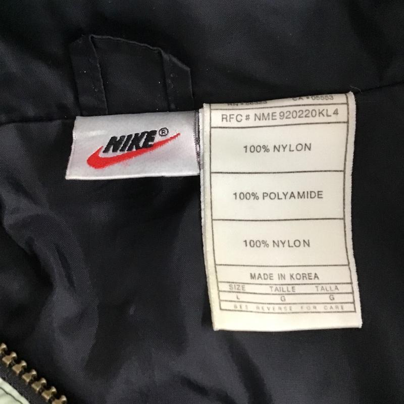 ナイキ NIKE ジャケット、上着 ジャンパー、ブルゾン ジップアップジャケット ナイロン ジャンパー アウター スポーツウェア 古着 ヴィンテージ L ロゴ、文字 青 / ブルー / メンズ USED 古着 中古 10105609