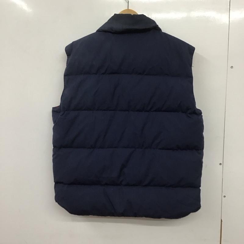 古着 USED ベスト ベスト ダウンベスト ノースリーブ 前ボタンベスト 古着 80s M 無地 インディゴ / インディゴ / メンズ USED 古着 中古 10139311