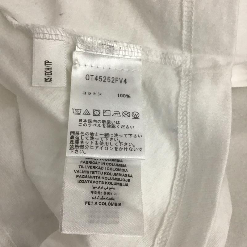 マイケルコース MICHAEL KORS Tシャツ 半袖 半袖カットソー プリントTシャツ クルーネックカットソー XS ロゴ、文字 白 / ホワイト / メンズ USED 古着 中古 10133254