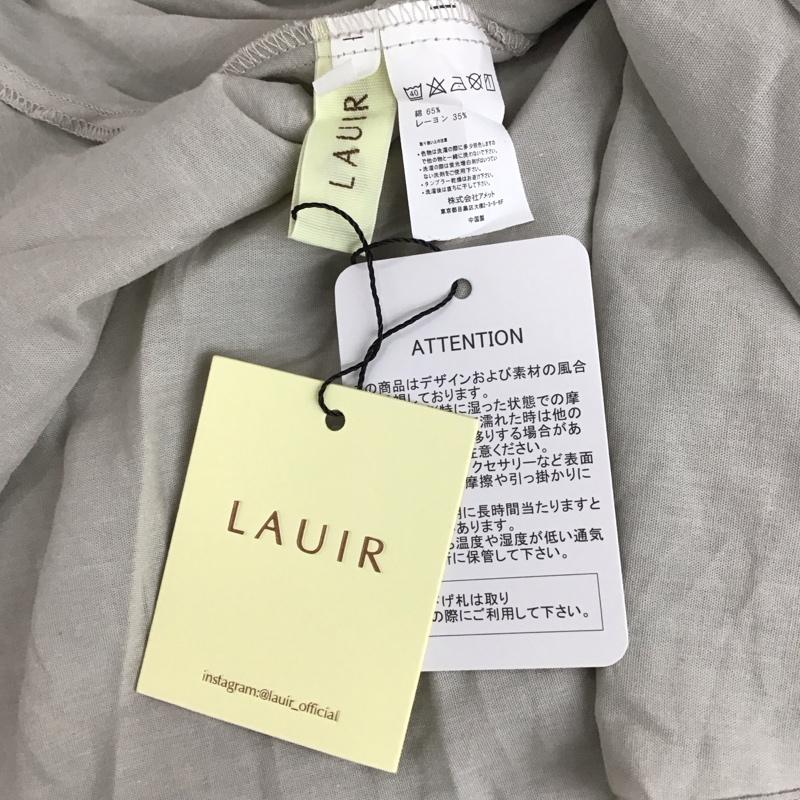 ラウアー LAUIR ワンピース ロングスカート ギャザー M 無地 灰 / グレー / レディース USED 古着 中古 10115335