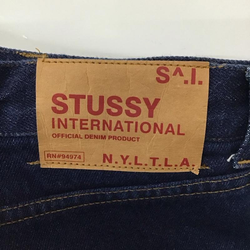 ステューシー STUSSY パンツ デニム、ジーンズ デニムパンツ ワイドパンツ ストレートパンツ カジュアルパンツ 34 無地 インディゴ / インディゴ /  メンズ USED 古着 中古 10121465