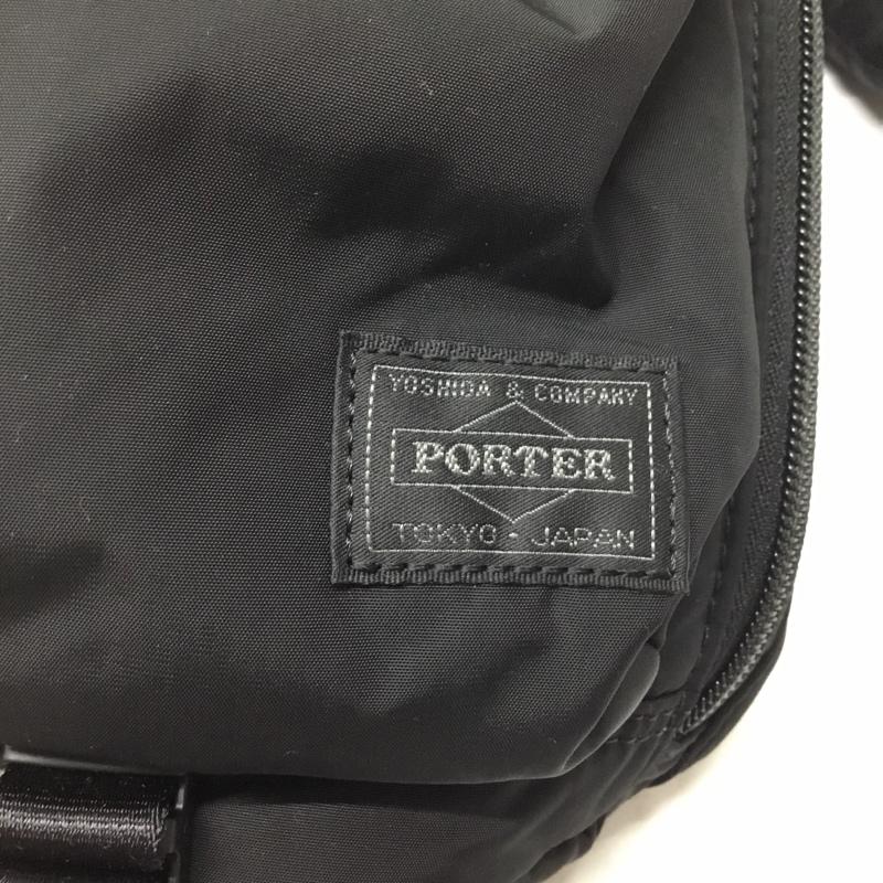 ポーター PORTER ショルダーバッグ ショルダーバッグ SENSES TOOLBAG aGEL 巾着 2WAY ロゴ、文字 黒 / ブラック / メンズ USED 古着 中古 10121004