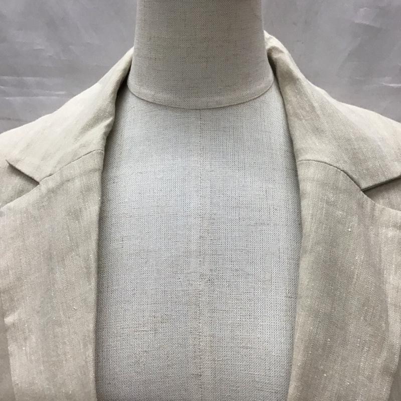 スライ SLY ジャケット、上着 ジャケット、ブレザー 030eSZ30-3450 LINEN SHORT SLEEVE ジャケット FREE 無地 アイボリー / アイボリー / レディース USED 古着 中古 10112527