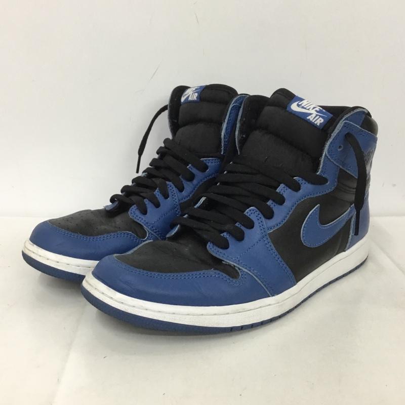 ナイキ NIKE スニーカー スニーカー 555088-404 AIR JORDAN 1 RETRO HIGH OG 29cm 29.0cm ロゴ、文字 黒 / ブラック / X 青 / ブルー / メンズ USED 古着 中古 10136936