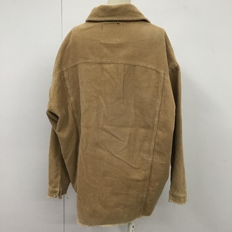 ザラ ZARA ジャケット、上着 ジャケット、ブレザー 8372 227 711 コーデュロイ オーバーサイズ M 無地 ベージュ / ベージュ / レディース USED 古着 中古 10107518