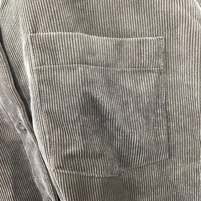 アイテムズ アーバンリサーチ ITEMS URBAN RESEARCH シャツ、ブラウス 長袖 it06-23n005 コーディロイビッグシャツ FREE 無地 茶 / ブラウン / レディース USED 古着 中古 10121331