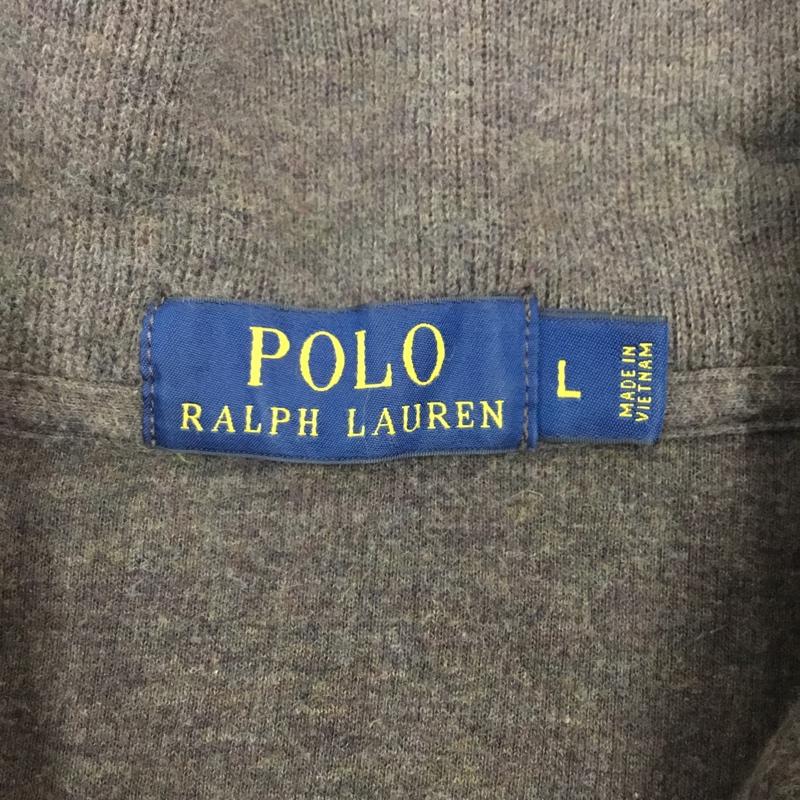 ポロラルフローレン POLO RALPH LAUREN ニット、セーター 長袖 ハーフジップ L ワンポイント 茶 / ブラウン / メンズ USED 古着 中古 10116126