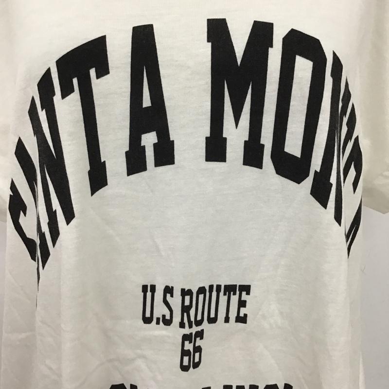 レイカズン Ray Cassin Tシャツ 半袖 FREE プリント 白 / ホワイト / レディース USED 古着 中古 10105767