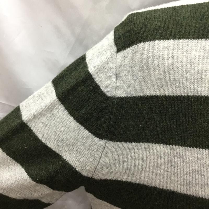 ブルックスブラザーズ BROOKS BROTHERS カーディガン 長袖 長袖ニットカーディガン リブニットカーディガン 前ボタン S ボーダー柄 マルチカラー / マルチカラー / メンズ USED 古着 中古 10113301