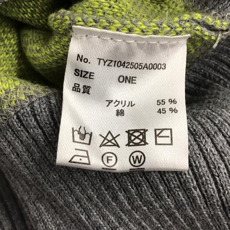 チャオパニックティピー CIAOPANIC TYPY ニット、セーター 長袖 ONE SIZE ロゴ、文字 灰 / グレー / レディース USED 古着 中古 10142892