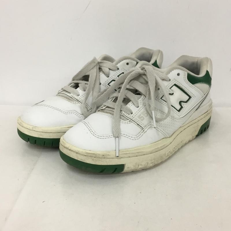 ニューバランス New Balance スニーカー スニーカー BB550 SWB 23cm 23.0cm ロゴ、文字 白 / ホワイト / X 緑 / グリーン / レディース USED 古着 中古 10136935