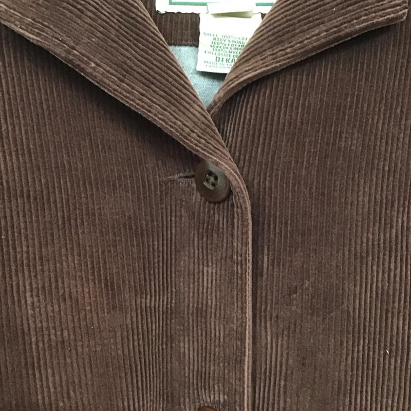 エルエルビーン L.L.Bean ジャケット、上着 ジャケット、ブレザー DFKA6 コーデュロイ 00s ハンティングジャケット XL 無地 ダークブラウン / ダークブラウン / X ベージュ / ベージュ / レディース USED 古着 中古 10107555