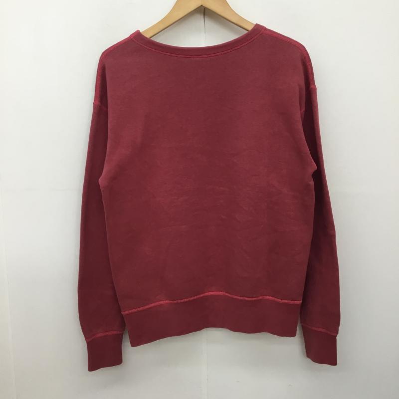 フラットヘッド The Flat Head トレーナー 長袖 M 無地 赤 / レッド / X 桃 / ピンク / メンズ USED 古着 中古 10138471
