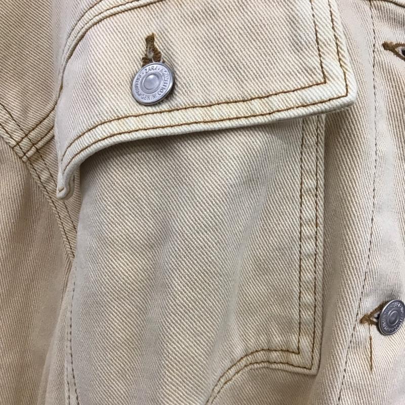 ザラ ZARA ジャケット、上着 ジャケット、ブレザー 1224 043 623 クロップド丈 XS 無地 アイボリー / アイボリー / レディース USED 古着 中古 10117389