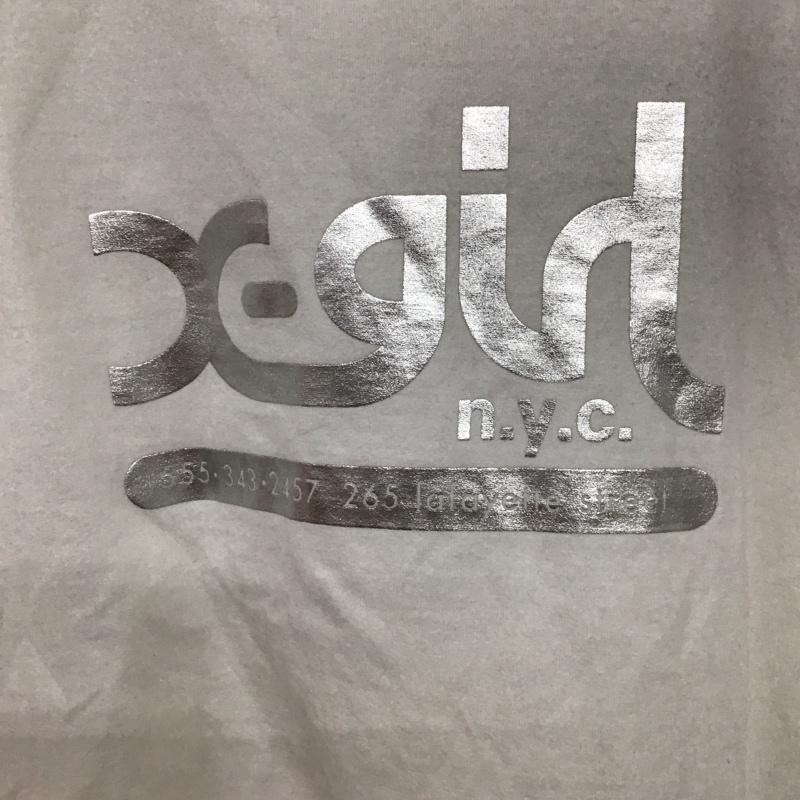 エックスガール X-girl ワンピース ロングスカート 半袖ロングワンピース クルーネック M プリント 白 / ホワイト /  レディース USED 古着 中古 10132939
