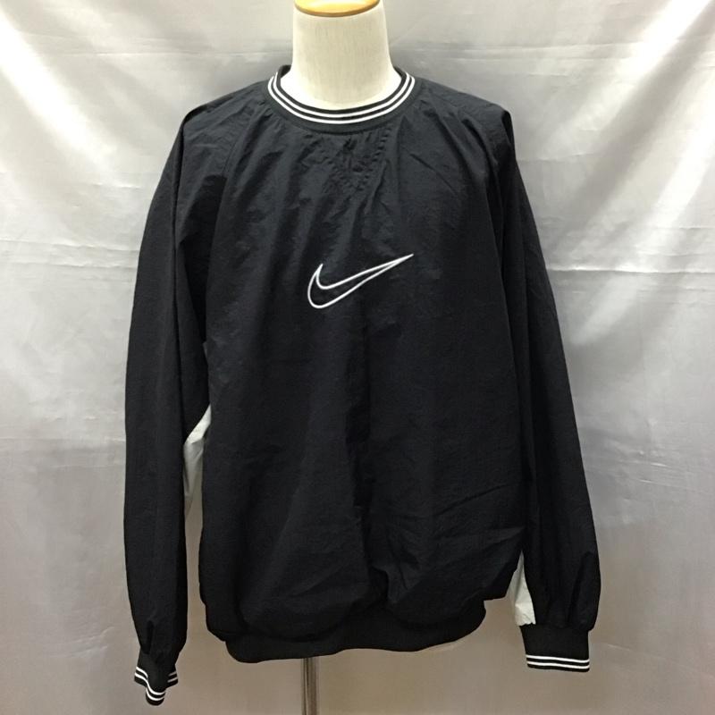 ナイキ NIKE ジャケット、上着 ジャケット、ブレザー プルオーバージャケット 長袖カットソー スポーツウェア ラグラン 90s 古着 XL ロゴ、文字 黒 / ブラック / メンズ USED 古着 中古 10120505
