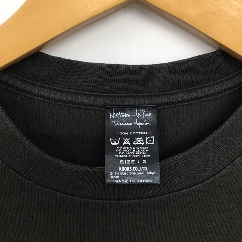 ナンバーナイン NUMBER (N)INE Tシャツ 半袖 半袖カットソー プリントTシャツ クルーネックカットソー romp 2 プリント 黒 / ブラック / メンズ USED 古着 中古 10137115