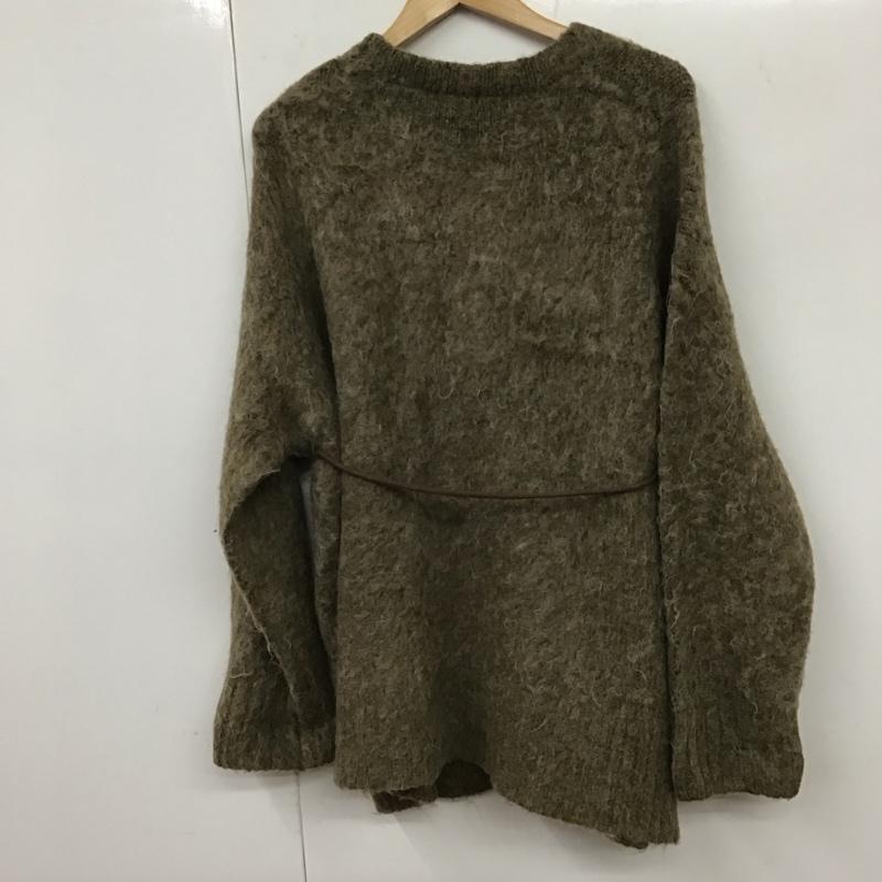 ローリーズファーム LOWRYS FARM カーディガン 長袖 FREE 無地 カーキ / カーキ / レディース USED 古着 中古 10131564