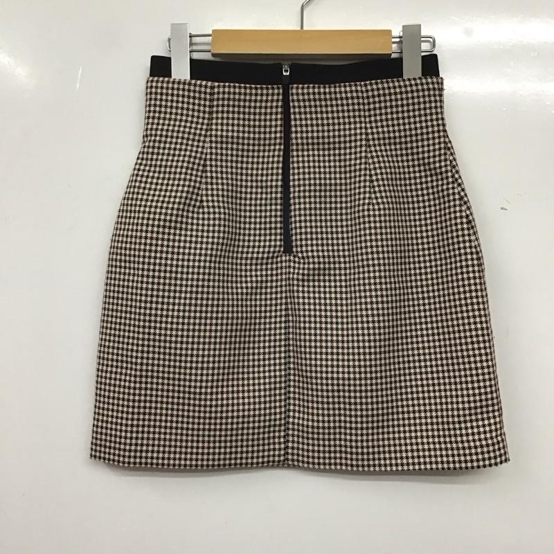 ザラ ZARA スカート ミニスカート ミニスカート タイトスカート ジップアップ S チェック マルチカラー / マルチカラー / レディース USED 古着 中古 10136051
